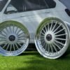 Alpina style with lip 18X10J 4X100/4X108 ET15 73.1 Silver with polished lip for