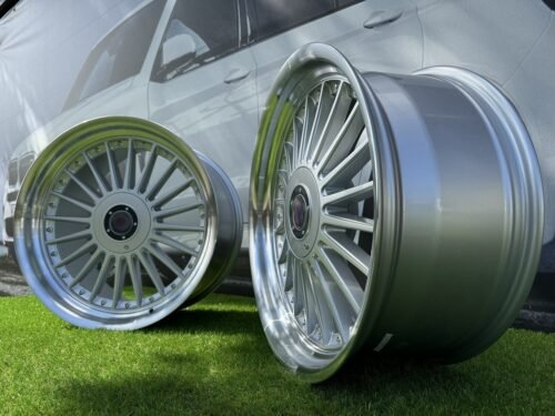 Alpina style with lip 18X10J 4X100/4X108 ET15 73.1 Silver with polished lip for
