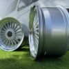 Alpina style with lip 18X10J 4X100/4X108 ET15 73.1 Silver with polished lip for