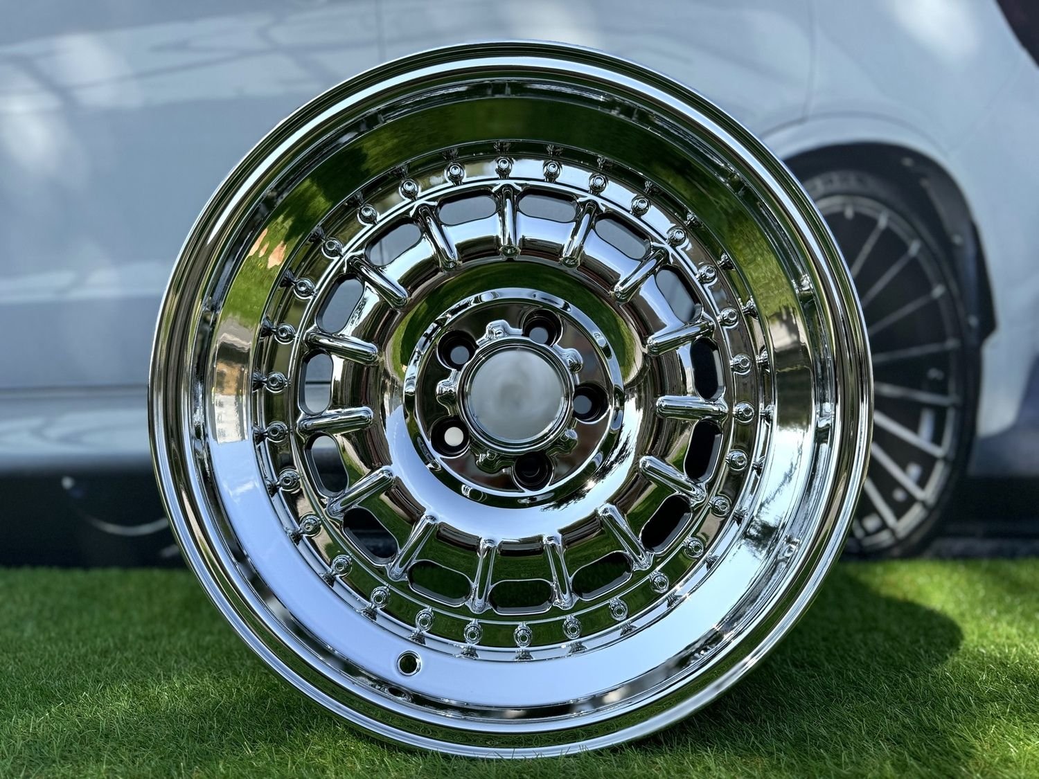 Barock Style R17X9.5J 5X112 ET15 66.56 Chrome for old Mercedes