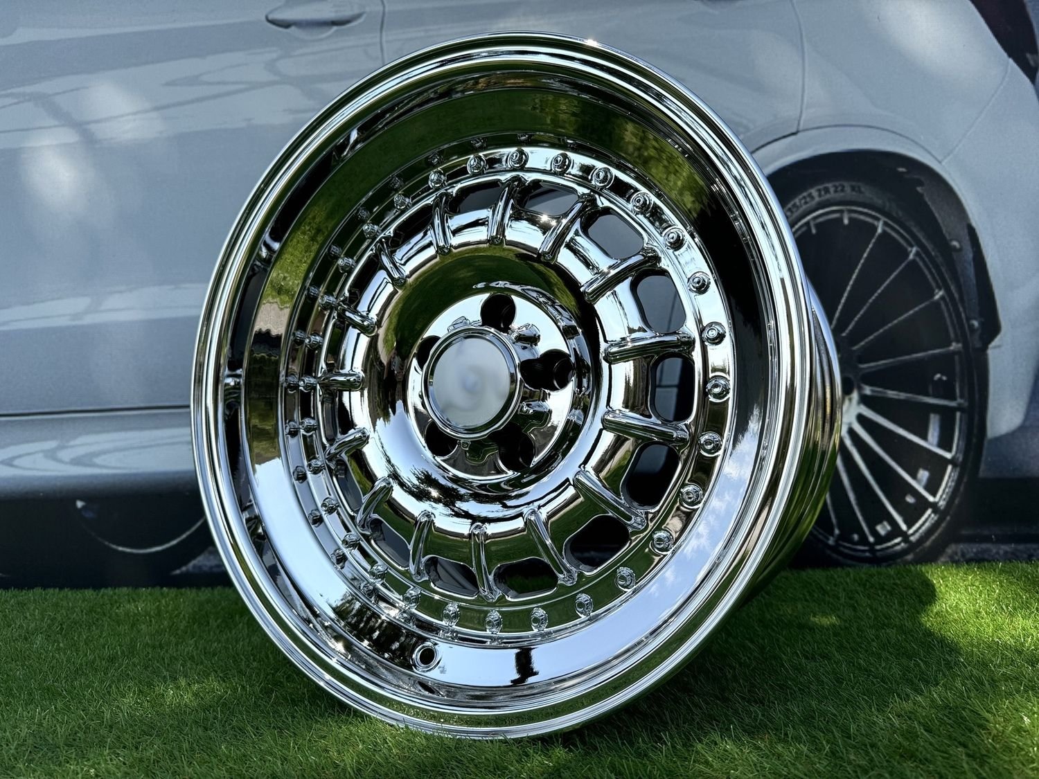Barock Style R17X9.5J 5X112 ET15 66.56 Chrome for old Mercedes 2