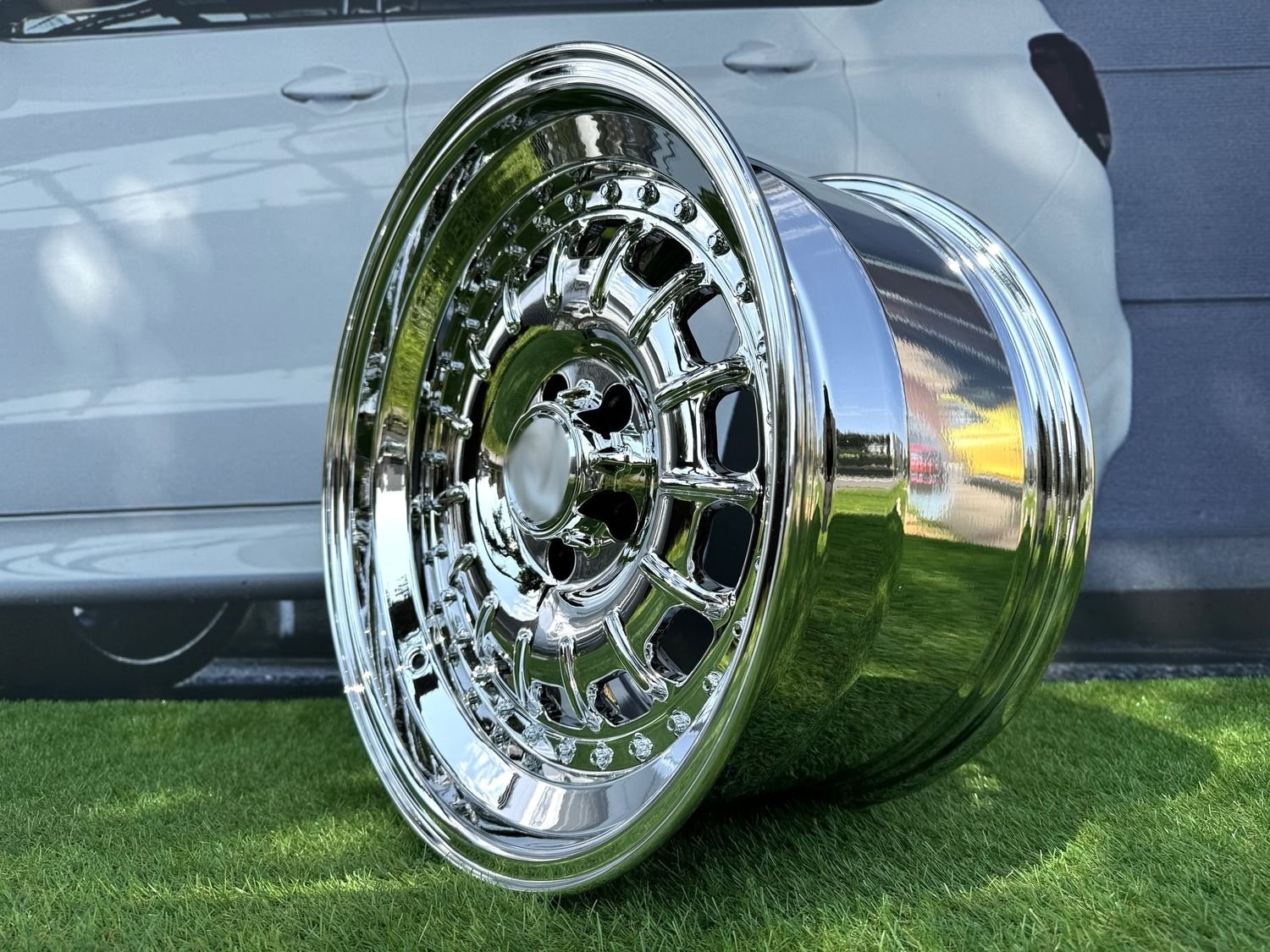 Barock Style R17X9.5J 5X112 ET15 66.56 Chrome for old Mercedes 5