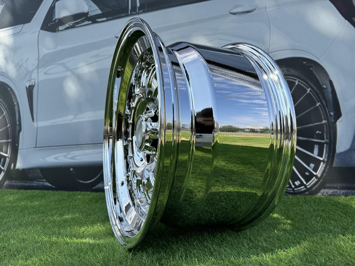 Barock Style R17X9.5J 5X112 ET15 66.56 Chrome for old Mercedes 6