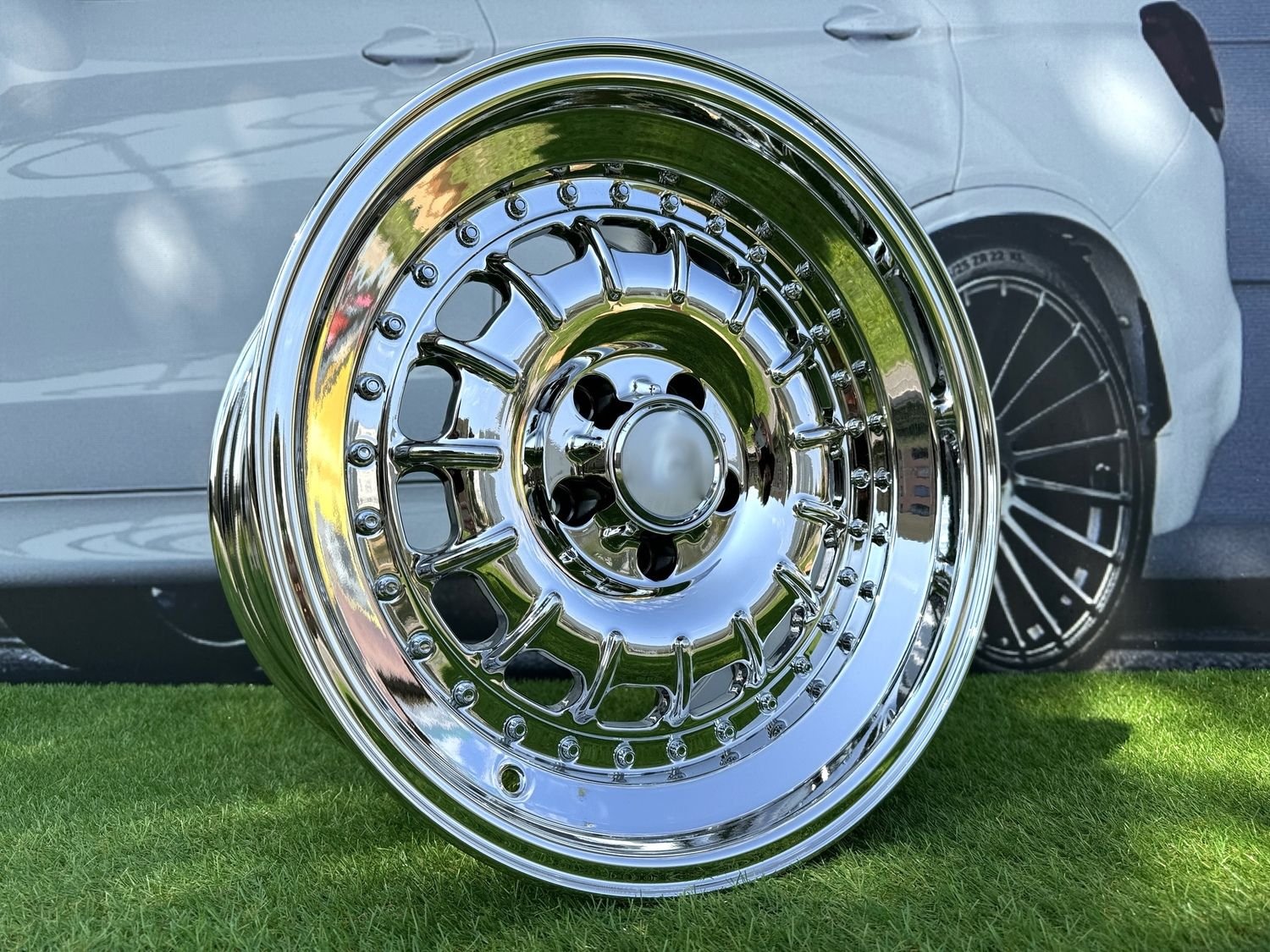 Barock Style R17X8.5J 5X112 ET18 66.56 Chrome for old Mercedes 7