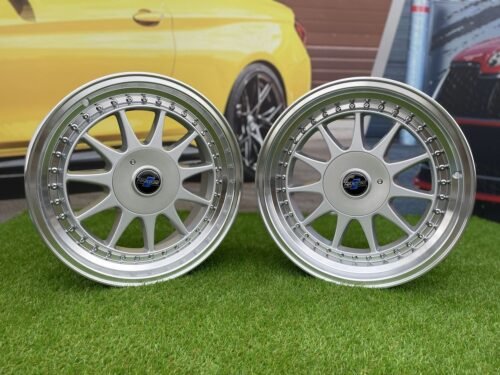 OZ Hartge styling 17X8J 5X100/5X120 ET25 74.1 Silver with Diamond Cut Lip ( VW Beetle/Golf, Audi TT, BMW 3-5-6-8 E46/E90/E39/E60 )