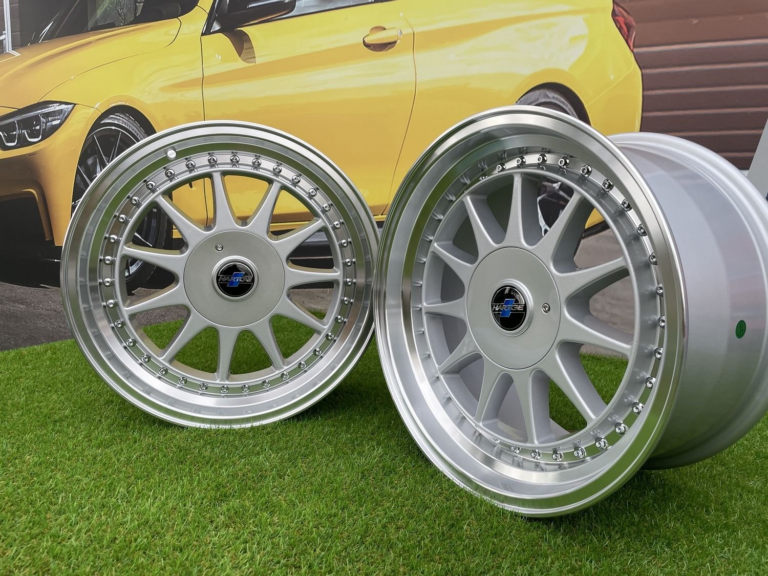 OZ Hartge styling 17X9J 5X100/5X120 ET30 74.1 Silver with Diamond Cut Lip ( VW Beetle/Golf, Audi TT, BMW 3-5-6-8 E46/E90/E39/E60 ) 5