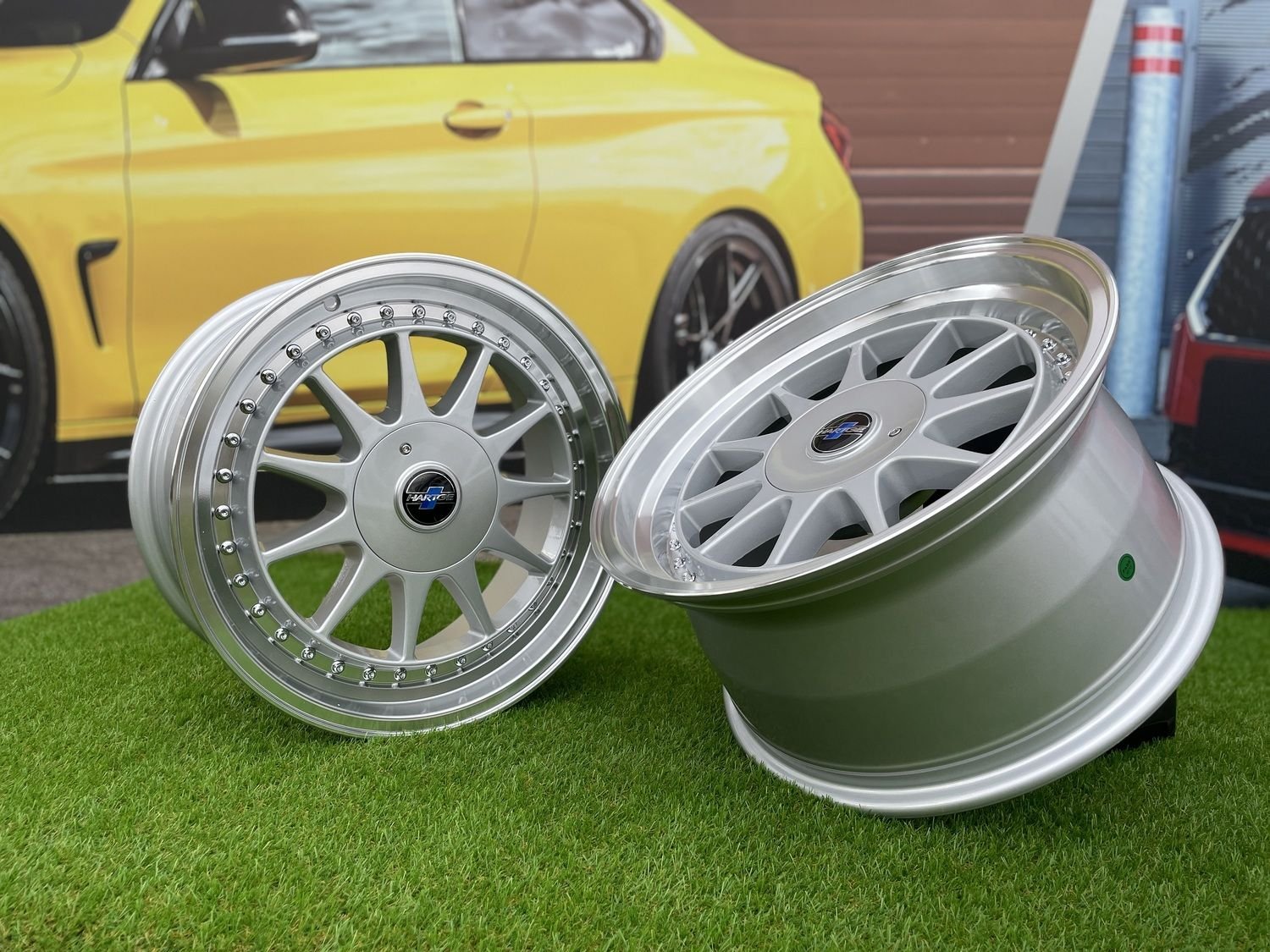OZ Hartge styling 17X8J 5X100/5X120 ET25 74.1 Silver with Diamond Cut Lip ( VW Beetle/Golf, Audi TT, BMW 3-5-6-8 E46/E90/E39/E60 ) 10
