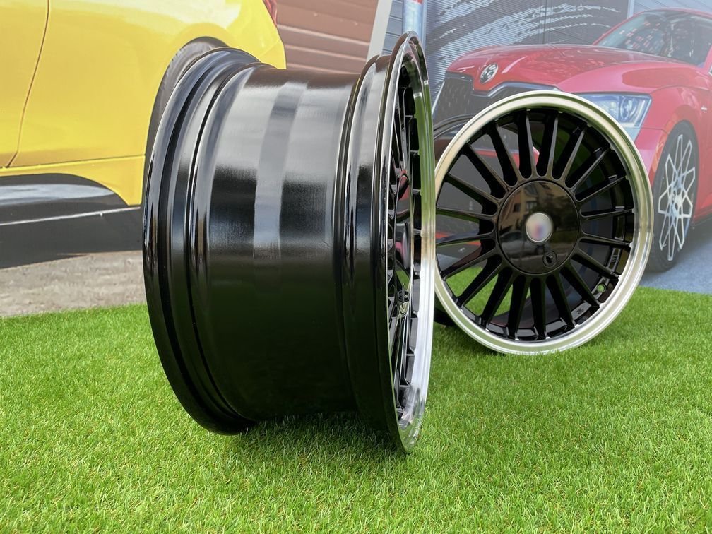 BMW E30 Alpina 3 Series Styling 16X8J 4X100/4X114.3 ET28 73.1 Black with Diamond Cut Lip 8