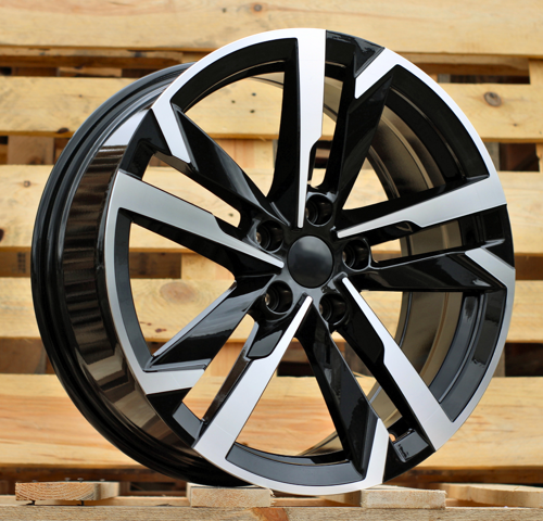 RACINGLINE R17x7 5X100 ET 39 57.1 FBX254 Black Polished (MB) For SKODA (P1) (HYBRID FORGED)