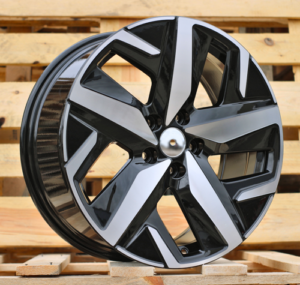 RACINGLINE R18x8 5X112 ET 45 57.1 FBX236 Black Polished (MB) For VW (Z5) (HYBRID FORGED)