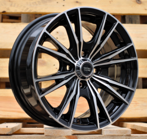 RACINGLINE R14x6 4X100 ET 38 60.1 B5199 Black Polished (MB) For RACIN (Z4+L1)