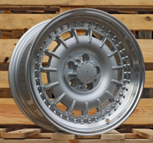 RACINGLINE R17x9 5X112 ET 30 66.6 B1855 Silver+Polished Lip (SP) For MER (Z6) (Rear+Front)
