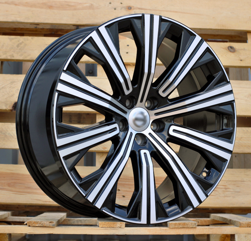 RACINGLINE R20x9 5X108 ET 39 63.4 F0054 (TL0054NW) Black Polished (MB) For VOLVO (P1)