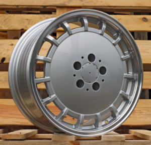 RACINGLINE R17x9 5X112 ET 30 66.6 F3029 Silver+Polished Lip (SP) For MER (Z6) (HYBRID FORGED (Front+Rear)