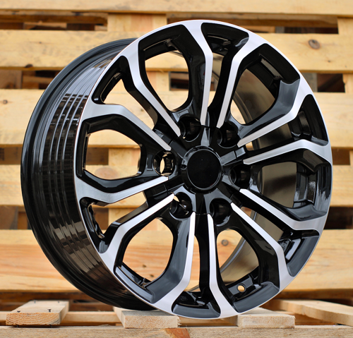 RACINGLINE R17x7.5 6X139.7 ET 25 106.1 FBX198 Black Polished (MB) For TOYOT (Z5) (HYBRID FORGED)