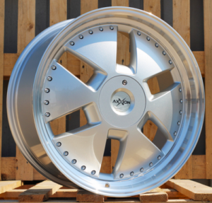 RACINGLINE R20x9 5X112 ET 30 66.6 AT674 (LU1831) Silver+Polished Lip (SP) For MER (K3) (MONOBLOCK Style)