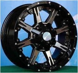 RACINGLINE R20x9 12X135/139 ET M12 106.1 LU406 Black (BL) For 4X4 (K3) (Milling)