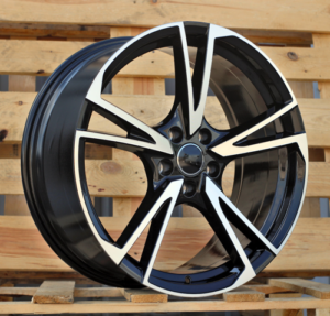 RACINGLINE R18x8 5X112 ET 39 66.5 I5642 Black Polished (MB) For AUD (K8)