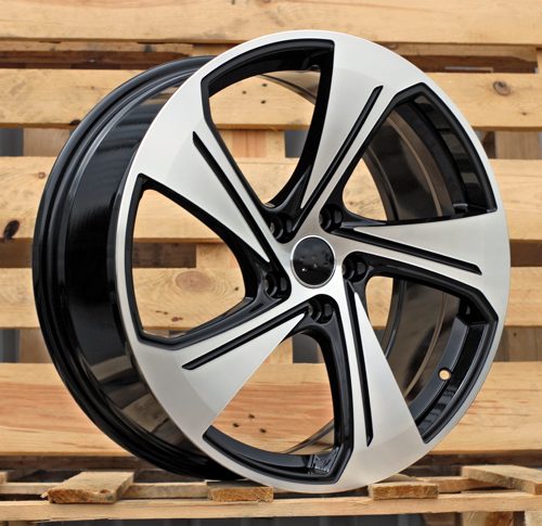 RACINGLINE R18x8 5X112 ET 46 57.1 YS1270 Black Polished (MB) For AUD (P) (HYBRID FORGED New Model)