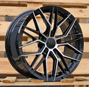 HAXER R17x7.5 5X108 ET 40 67.1 HX035 (FBX005) Black Polished (MB) For HAXER (P1) (HYBRID FORGED)