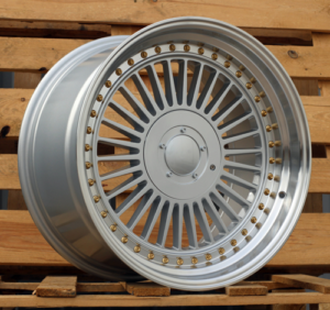 RACINGLINE R19x10 10X112/120 ET 25 74.1 L2413 Silver+Polished Lip (SP) For  (K3) (ALPINA style Rear+Front)