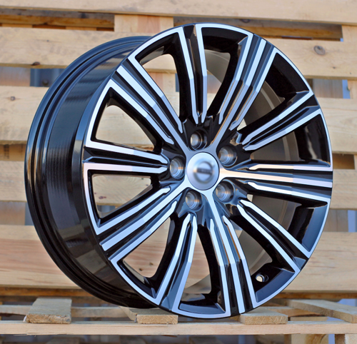 RACINGLINE R18x8 5X108 ET 42 63.4 F0086 (TL0086NW) Black Polished (MB) For VOLVO (P1)