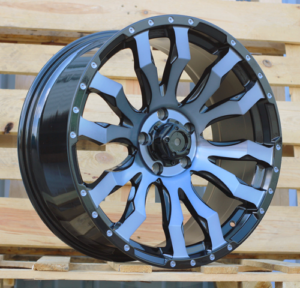 RACINGLINE R20x9 5X127 ET 35 71.5 I0215B Black+Double Tinted Face (BLDTF) For 4X4 (K8)