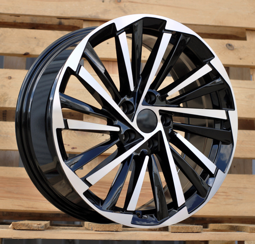 RACINGLINE R17x7 5X112 ET 40 57.1 FBX261 Black Polished (MB) For SKODA (K8) (HYBRID FORGED)