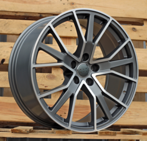 RACINGLINE R21x9 5X112 ET 30 66.5 B5131 (IN5348) Grey Polished Half Matt (MGHM) For AUD (Z5)