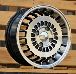 RACINGLINE R13x5.5 4X100 ET 30 67.1 L1354 Black Polished (MB) For RACIN (R)