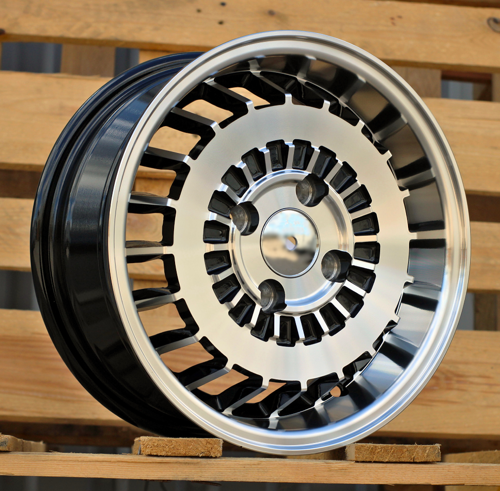 RACINGLINE R13x5.5 4X100 ET 30 67.1 L1354 Black Polished (MB) For RACIN (R)