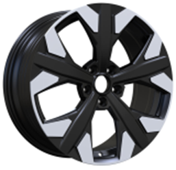 RACINGLINE R19x7.5 5X114.3 ET 51 67.1 YF5699 Black Polished (MB) For KIA (P1) (HYBRID FORGED)