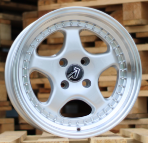 RACINGLINE R14x7 4X100 ET 20 67.1 BK660 Silver+Polished Lip (SP) For  (P)