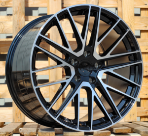 RACINGLINE R21x9.5 5X130 ET 69 71.6 I0375 Black Polished (MB) For PORCH (K7) (Rear+Front)
