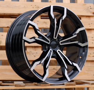 RACINGLINE R21x8.5 5X112 ET 30 66.6 YF5596 Black Polished (MB) For  (P2) (X3 HYBRID FORGED Front+Rear)