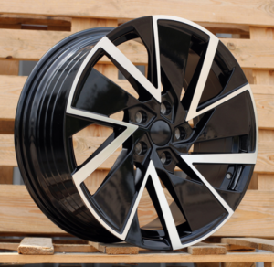 RACINGLINE R19x8 5X112 ET 45 57.1 YF0445 Black Polished (MB) For SKODA (P2) (HYBRID FORGED)
