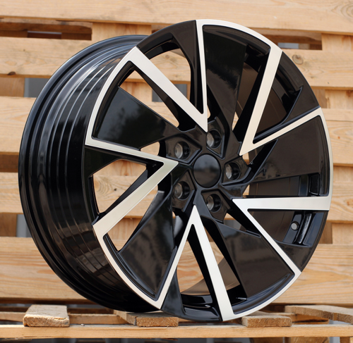 RACINGLINE R19x8 5X112 ET 45 57.1 YF0445 Black Polished (MB) For SKODA (P2) (HYBRID FORGED)