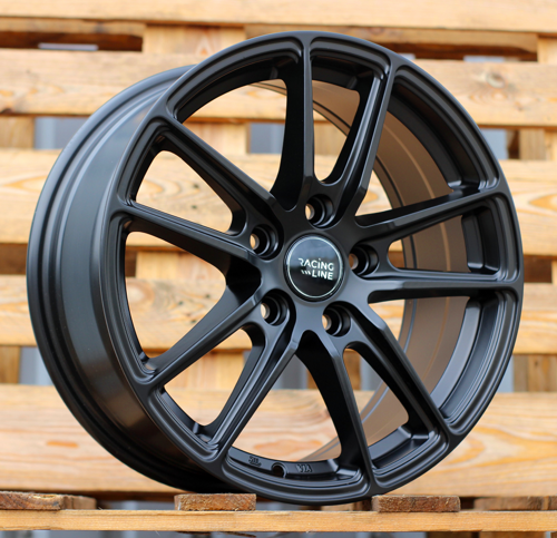 RACINGLINE R16x7 5X112 ET 42 66.6 B1155 Black Half Matt (BLHM) For RACIN