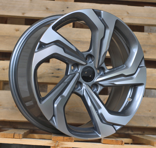 RACINGLINE R17x7.5 5X114.3 ET 45 64.1 I7109 Grey Polished (MG) For HOND (K7)