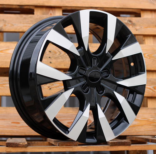 RACINGLINE R17x7 5X108 ET 45 65.1 Y1248 Black Polished (MB) For CITRO (P)