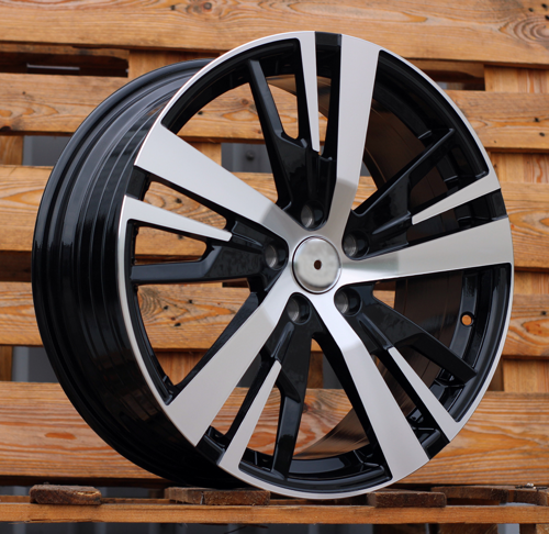 RACINGLINE R18x7.5 5X108 ET 49 65.1 YF0448 Black Polished (MB) For PEUG (P1) (HYBRID FORGED)