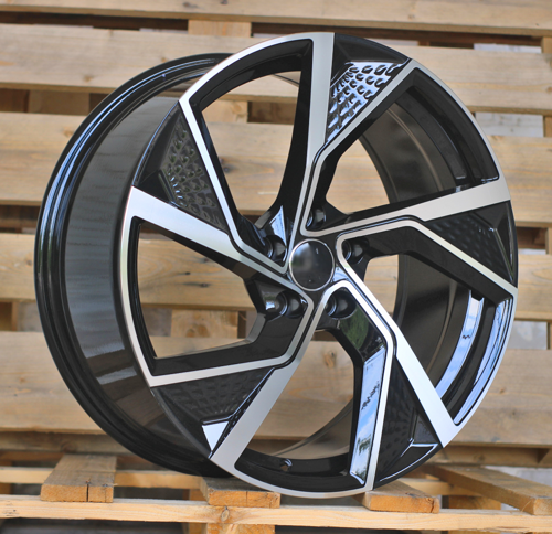 RACINGLINE R19x8.5 5X112 ET 35 66.5 FBX264 Black Polished (MB) For AUD (P2) (HYBRID FORGED)