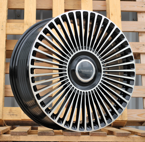 RACINGLINE R20x8.5 6X139.7 ET 30 77.8 F3039 Black Polished (MB) For 4X4 (K3) (HYBRID FORGED)