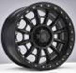 RACINGLINE R20x9 6X139.7 ET 0 110.1 JT200 Black Matt (BM) For 4X4 (K7) (Silver Rivets)