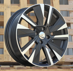 RACINGLINE R18x7 4X108 ET 35 65.1 YF1152 Black Polished Half Matt (MBHM) For PEUG (K7) (HYBRID FORGED)