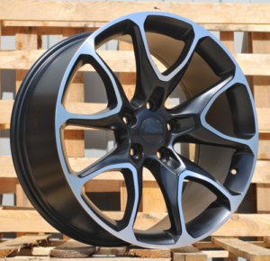 RACINGLINE R20x9 5X127 ET 40 71.5 B1790 Black Polished Half Matt (MBHM) For JEEP (Z6)