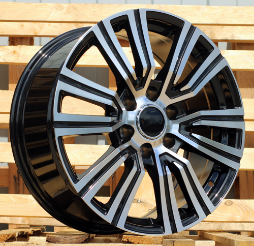 RACINGLINE R22x8.5 6X139.7 ET 30 106.1 B1754 Black Polished (MB) For 4X4 (K3)