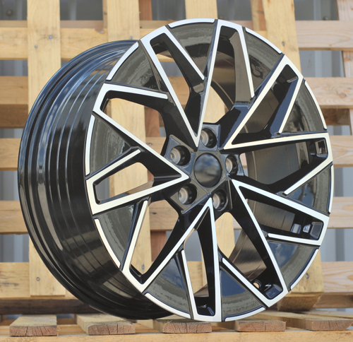RACINGLINE R18x8 5X112 ET 44 57.1 YF0444 Black Polished (MB) For SKODA (K7) (HYBRID FORGED)