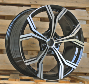 RACINGLINE R20x9 5X112 ET 30 66.5 FBX201 Black Polished (MB) For AUD (K7) (HYBRID FORGED)