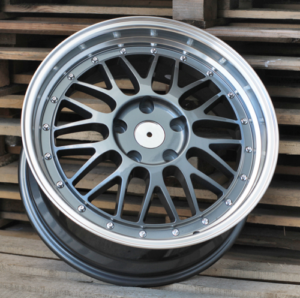 RACINGLINE R17x7.5 5X120 ET 34 72.6 A1025 Gun Metal+Polished Lip (GMPL) For RACIN (P) (BBS Style)